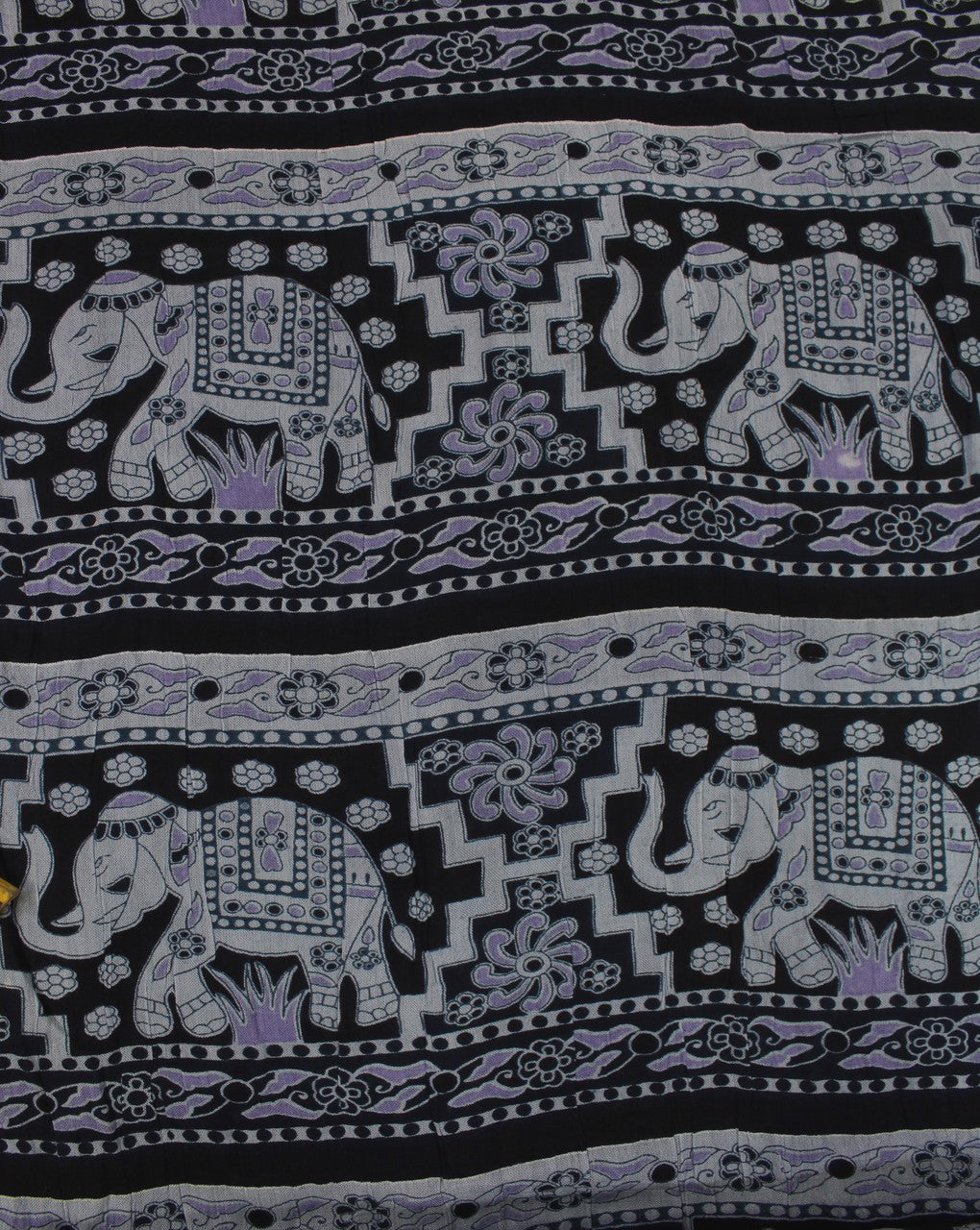 Black And Multicolor Animal Print Rayon Fabric
