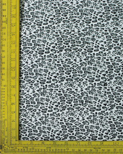 White And Black Zebra Print Cotton Fabric