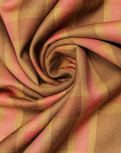 Multicolor Checks Design Woolen Suiting Fabric