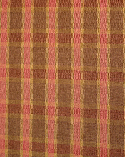 Multicolor Checks Design Woolen Suiting Fabric