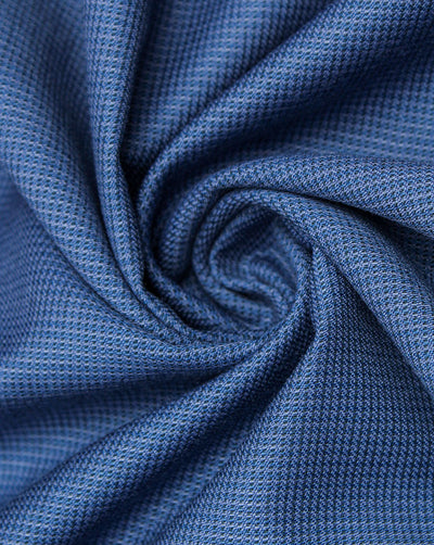 Sky Blue Plain Woolen Suiting Fabric