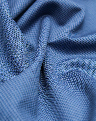 Sky Blue Plain Woolen Suiting Fabric