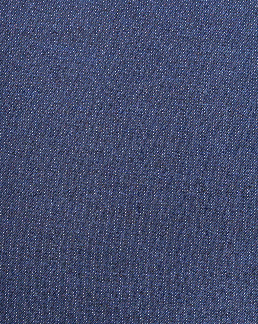 Blue And White Dots Woolen Suiting Fabric