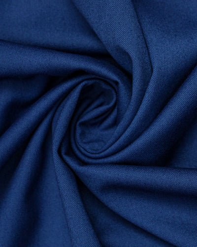 Blue Plain Design 2 Woolen Suiting Fabric