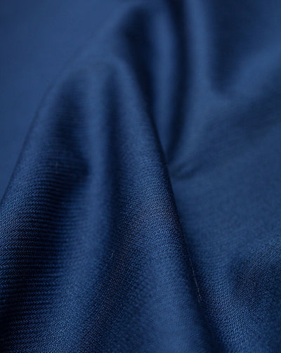 Dark Blue Plain Cotton Suiting Fabric