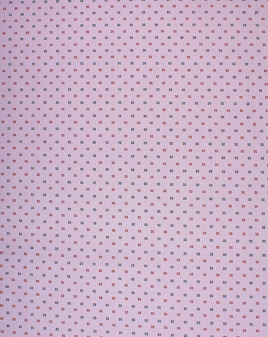 Light Pink And Black & Red Floral Design Cotton Print Fabric