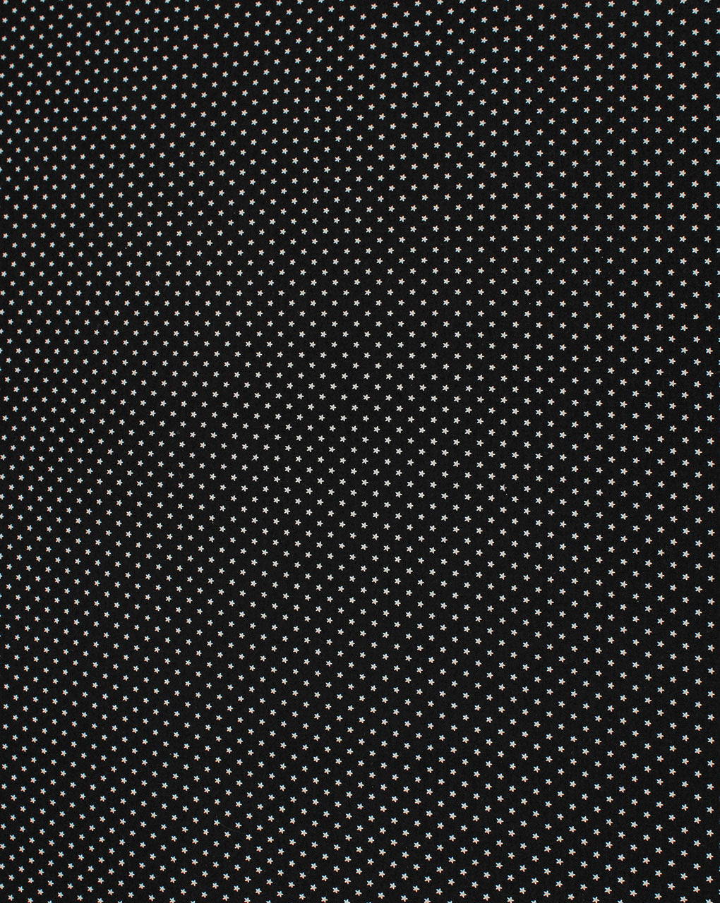 Black And White Star Design Cotton Print Fabric