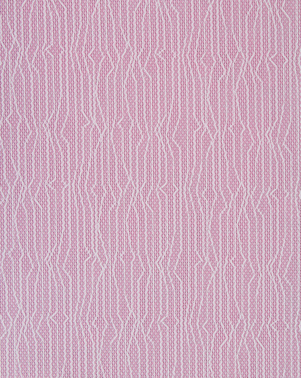 Hot Pink And White Abstract Design Cotton Print Fabric