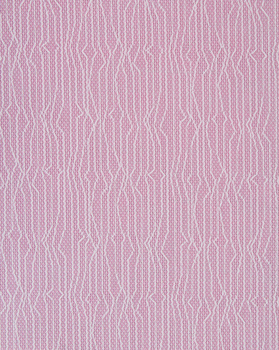 Hot Pink And White Abstract Design Cotton Print Fabric