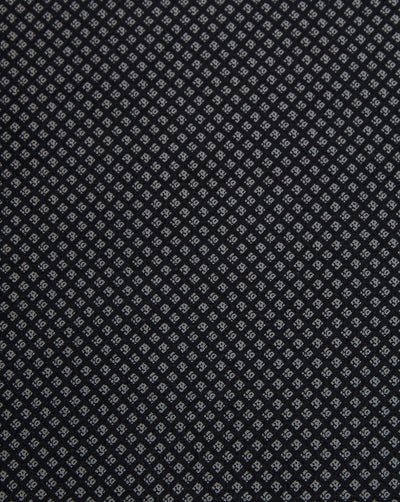 Black And White Abstract Design Cotton Print Fabric