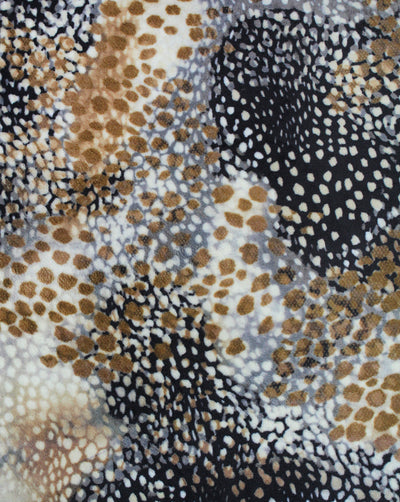 Multicolor Animal Print Velvet Fabric