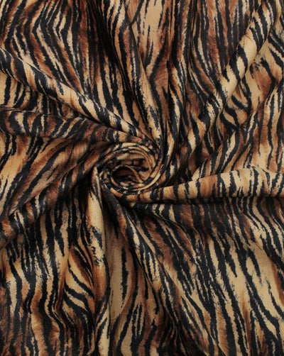 Multicolor Animal Print Velvet Fabric