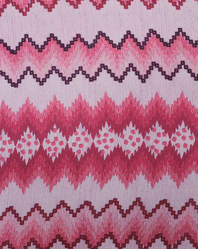 Light Pink Abstract Design Polyester Printed Fabric