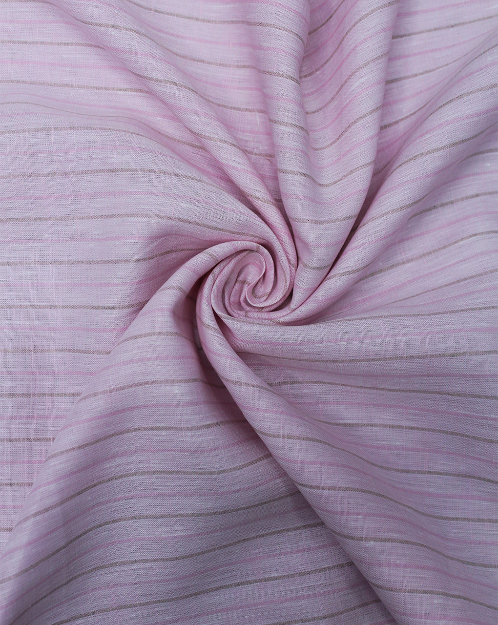 Light Pink Strips Design Yarn Dyed Linen Fabric