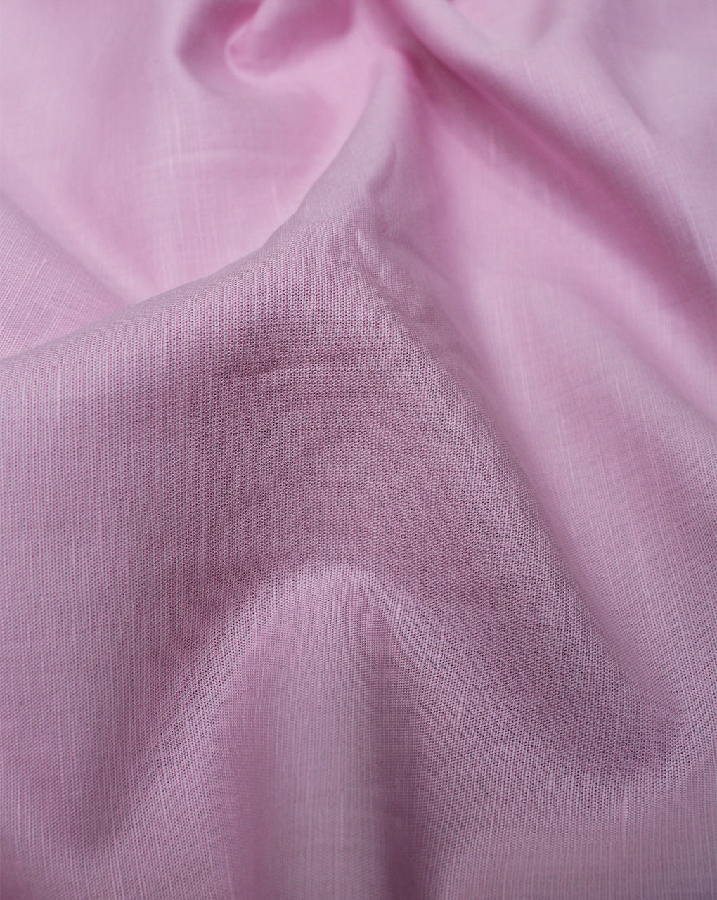 Baby Pink Plain Dyed Cotton Linen Shirting Fabric