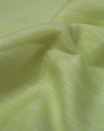 Yellow Plain Yarn Dyed Linen Fabric