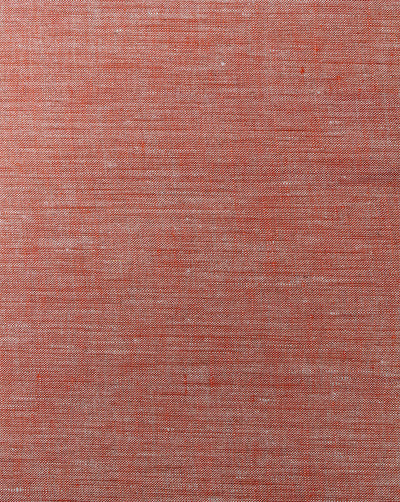 Orange Plain Yarn Dyed Linen Fabric