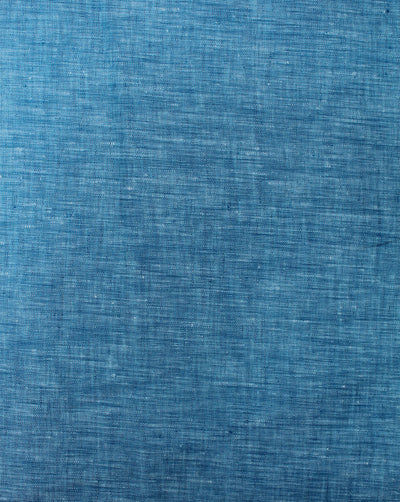 Sky Blue Plain Yarn Dyed Linen Fabric