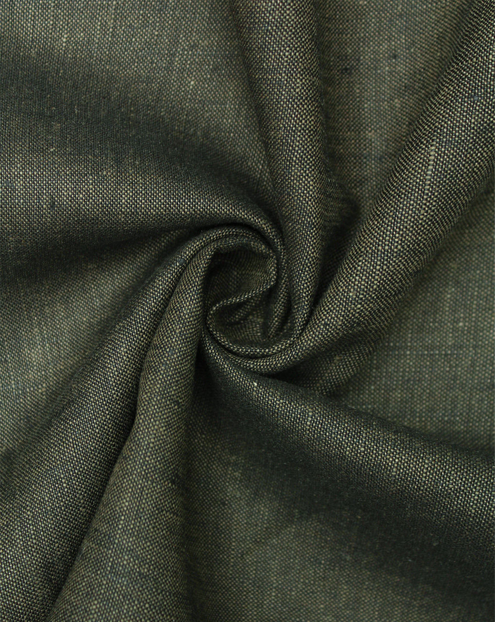 Brown Yarn Dyed Linen Chambray Suiting Fabric