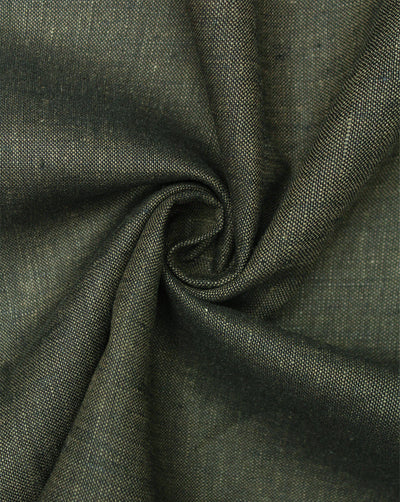 Brown Yarn Dyed Linen Chambray Suiting Fabric