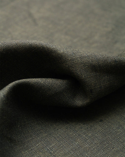Brown Yarn Dyed Linen Chambray Suiting Fabric