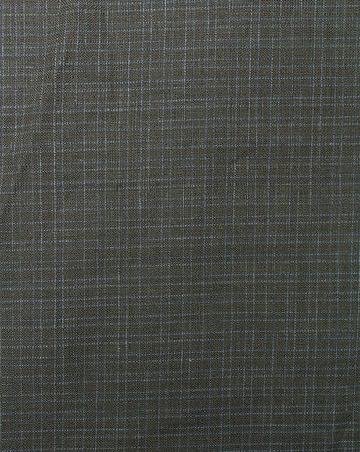 Mehndi Green Yarn Dyed Linen Chambray Suiting Fabric
