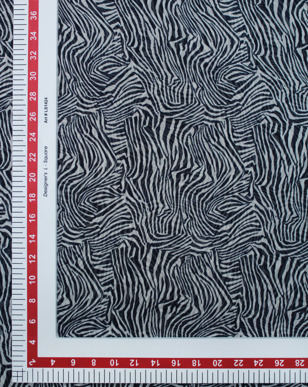 Zebra Design Printed Georgette Fabric