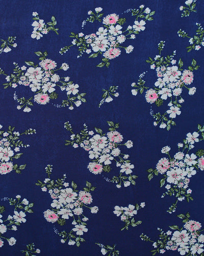 Floral Design Printed Georgette Fabric