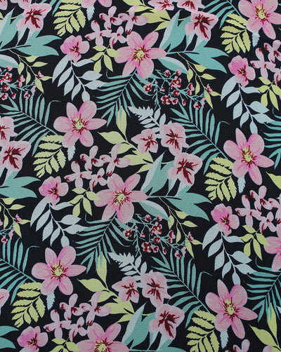 Floral Design Printed Georgette Fabric