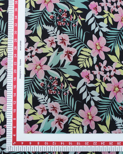 Floral Design Printed Georgette Fabric