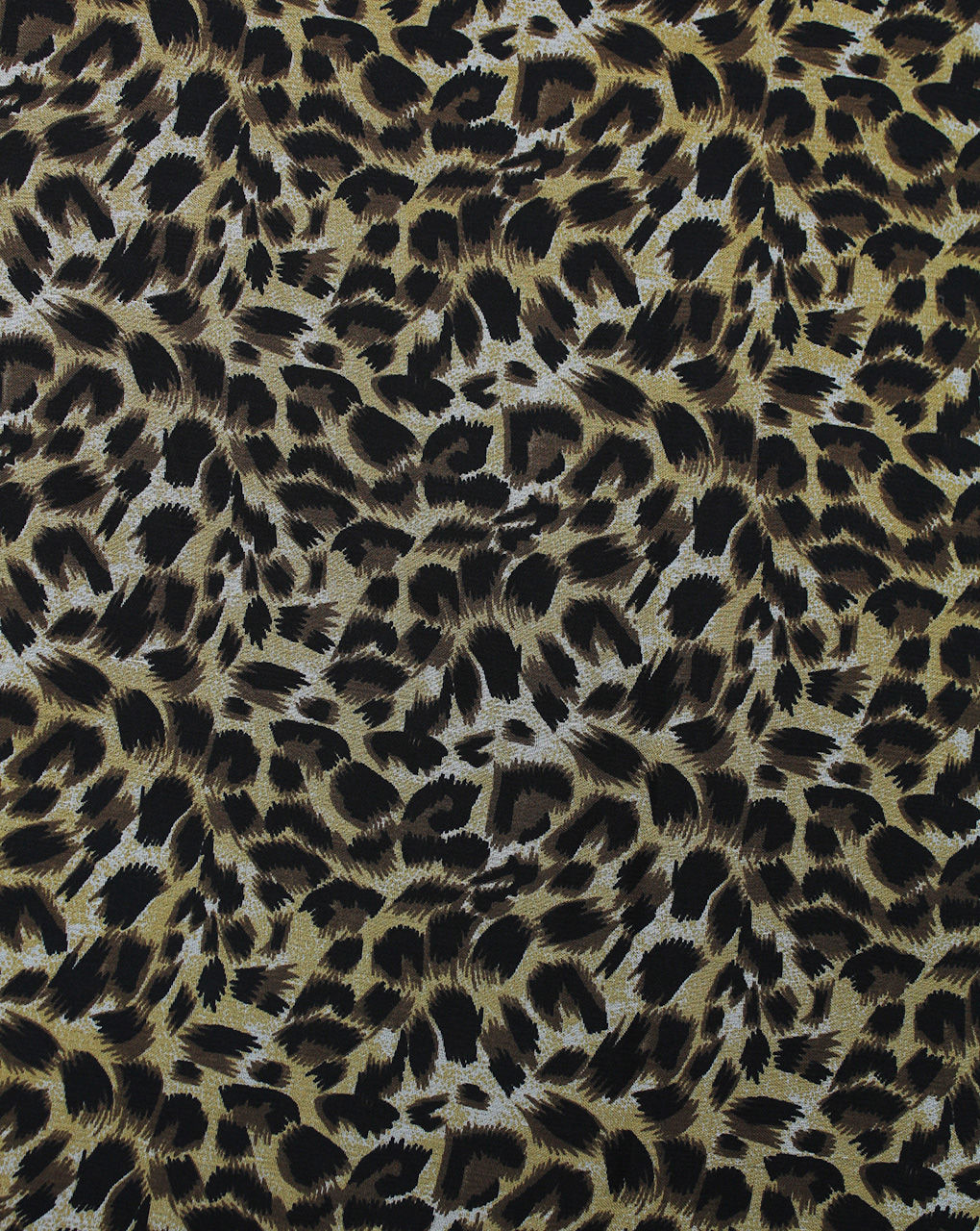 Leopard Design Printed Georgette Fabric