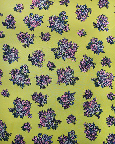 Floral Design Printed Georgette Fabric