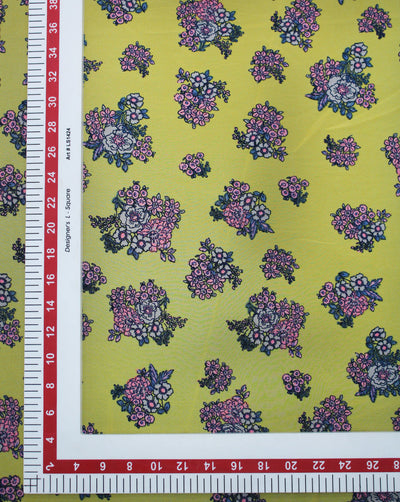 Floral Design Printed Georgette Fabric