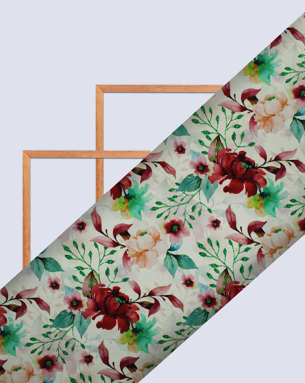 Multicolor Floral Design Polyester Digital Printed Satin Fabric