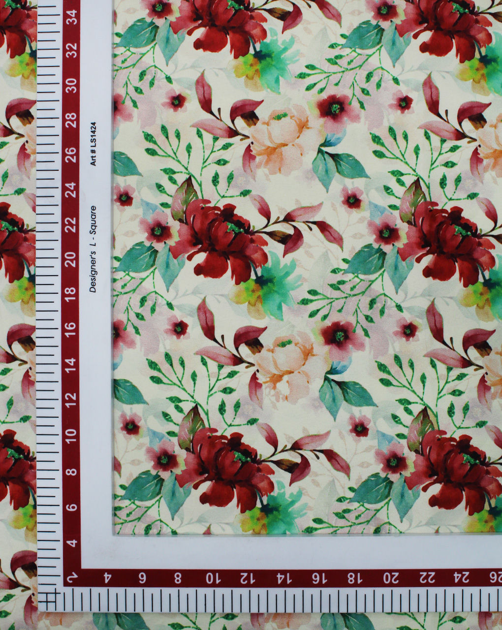 Multicolor Floral Design Polyester Digital Printed Satin Fabric