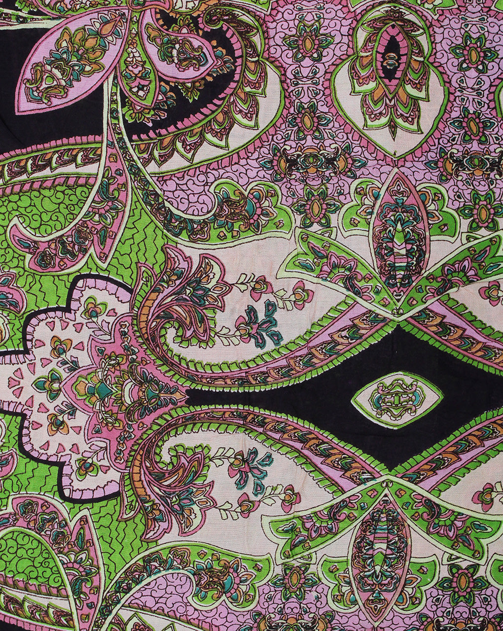 Multicolor Abstract Design Cotton Crepe Printed Fabric
