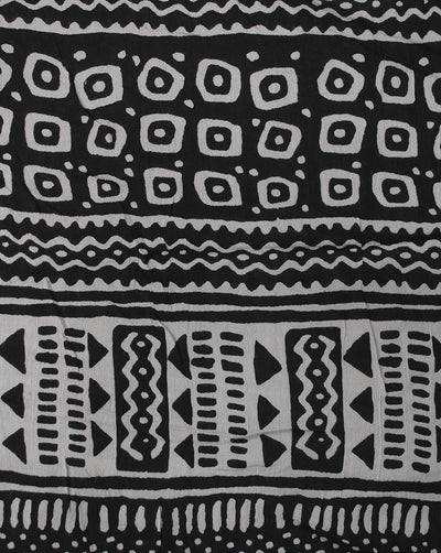 Beige & Black Rayon fabrics