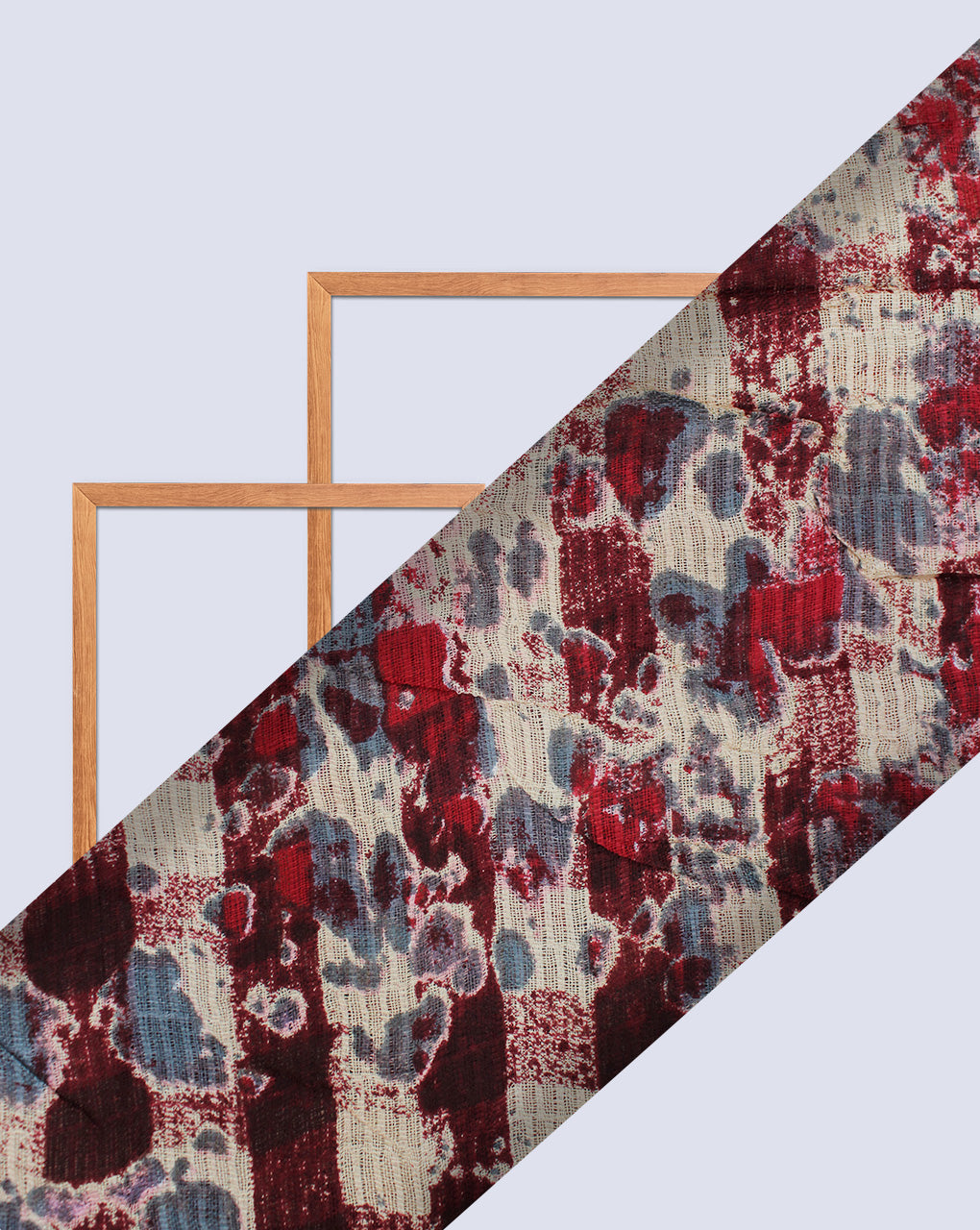 MULTICOLOR ABSTRACT DESIGN COTTON CREPE PRINTED FABRIC