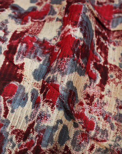 MULTICOLOR ABSTRACT DESIGN COTTON CREPE PRINTED FABRIC