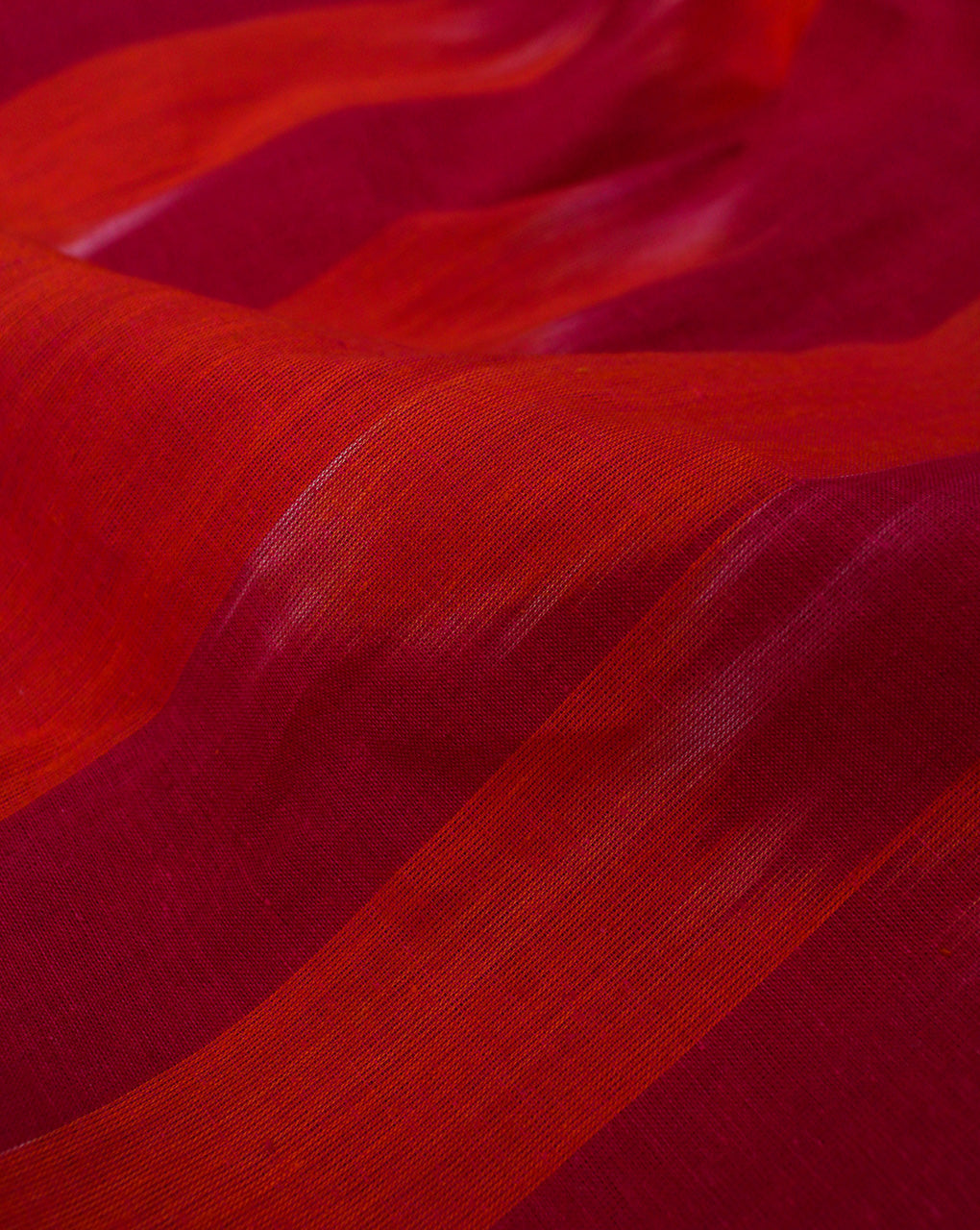 PINK AND RED YARN DYED COTTON IKAT FABRIC