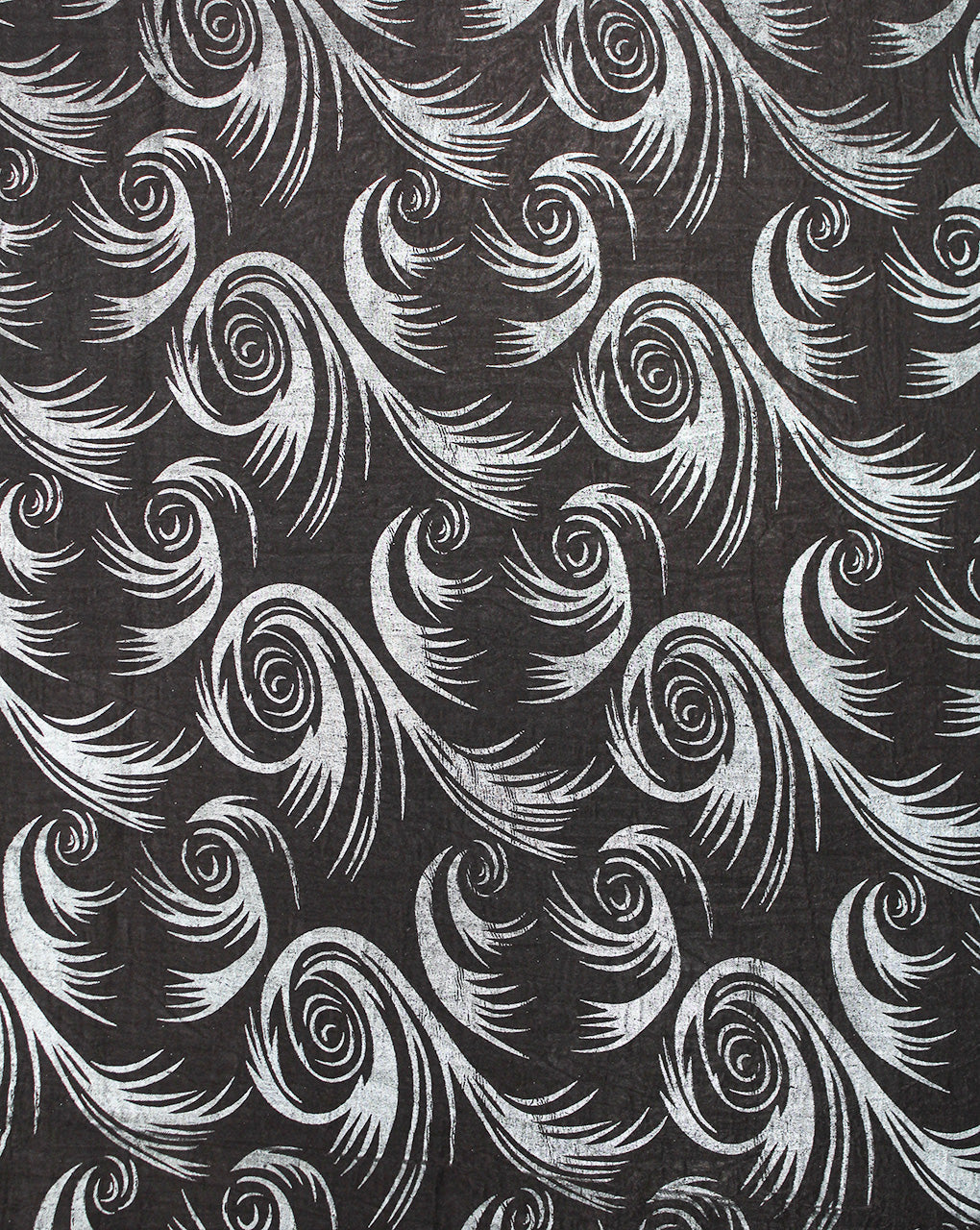 DARK BROWN ABSTRACT DESIGN POLYESTER SATIN PRINTED FABRIC