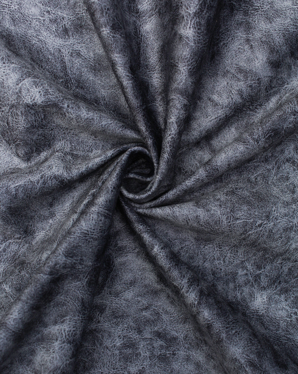 DARK GREY POLYESTER SUEDE PRINTED FABRIC