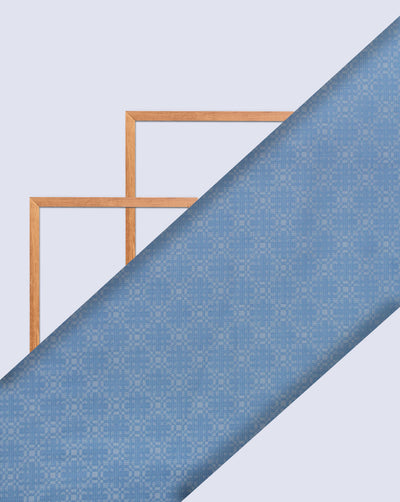LIGHT BLUE GIZA COTTON FABRIC (WIDTH 58 INCH)