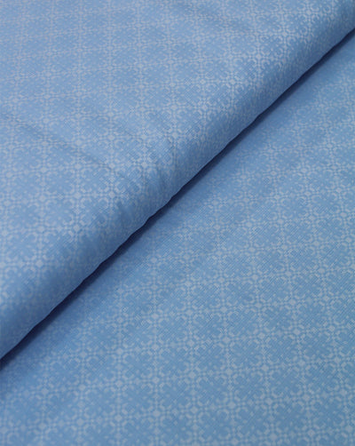LIGHT BLUE GIZA COTTON FABRIC (WIDTH 58 INCH)