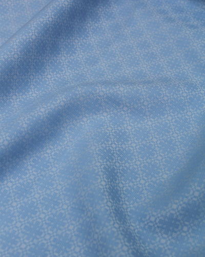 LIGHT BLUE GIZA COTTON FABRIC (WIDTH 58 INCH)