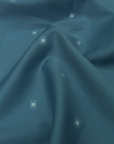 LIGHT CYAN GIZA COTTON FABRIC (WIDTH 58 INCH)