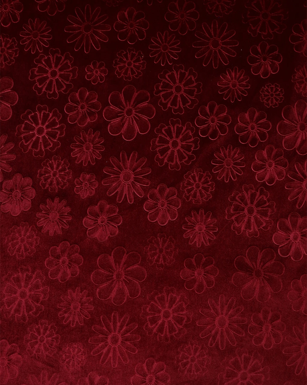 MAROON EMBOSSED VELVET FABRIC ( WIDTH 58 INCHES )