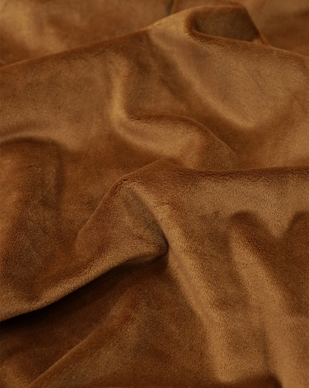 BROWN PLAIN VELVET LYCRA FABRIC ( WIDTH 58 INCHES )