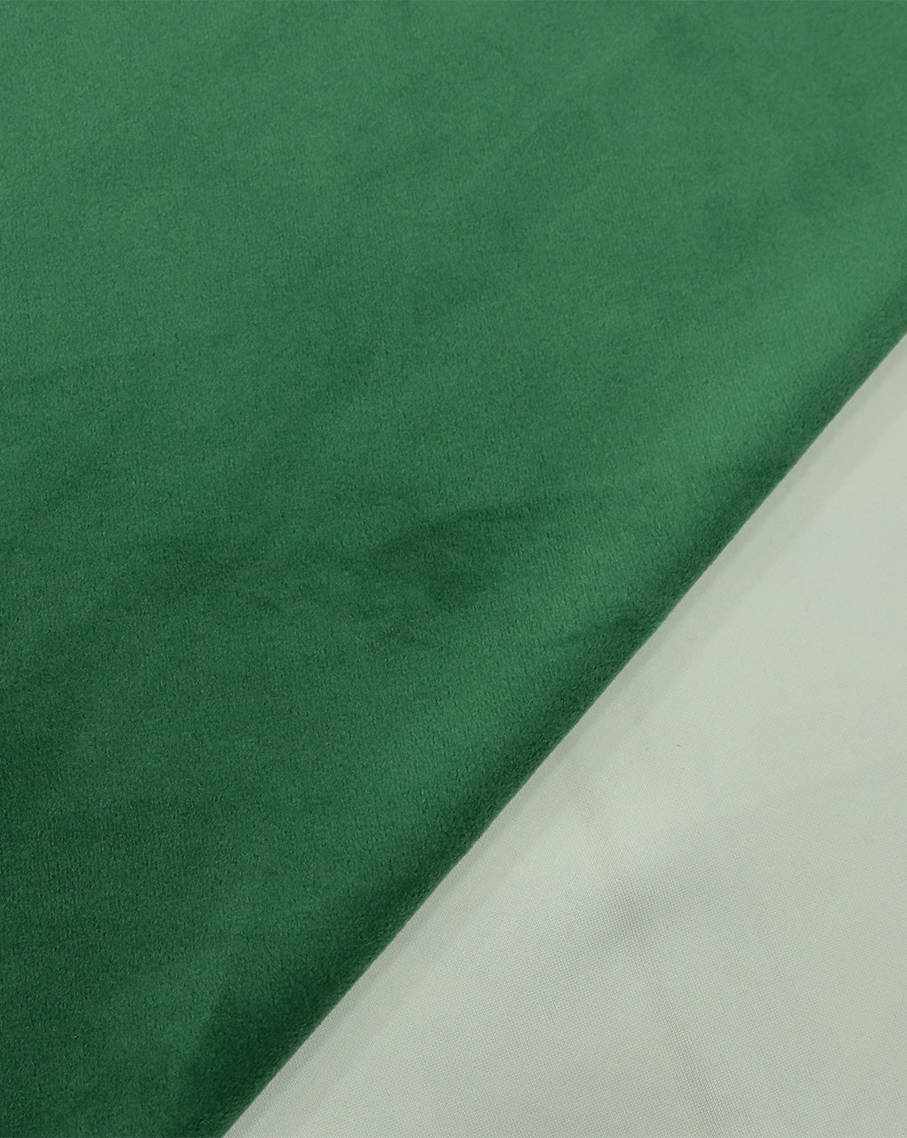 GREEN PLAIN VELVET LYCRA FABRIC ( WIDTH 58 INCHES )