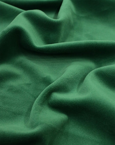 GREEN PLAIN VELVET LYCRA FABRIC ( WIDTH 58 INCHES )